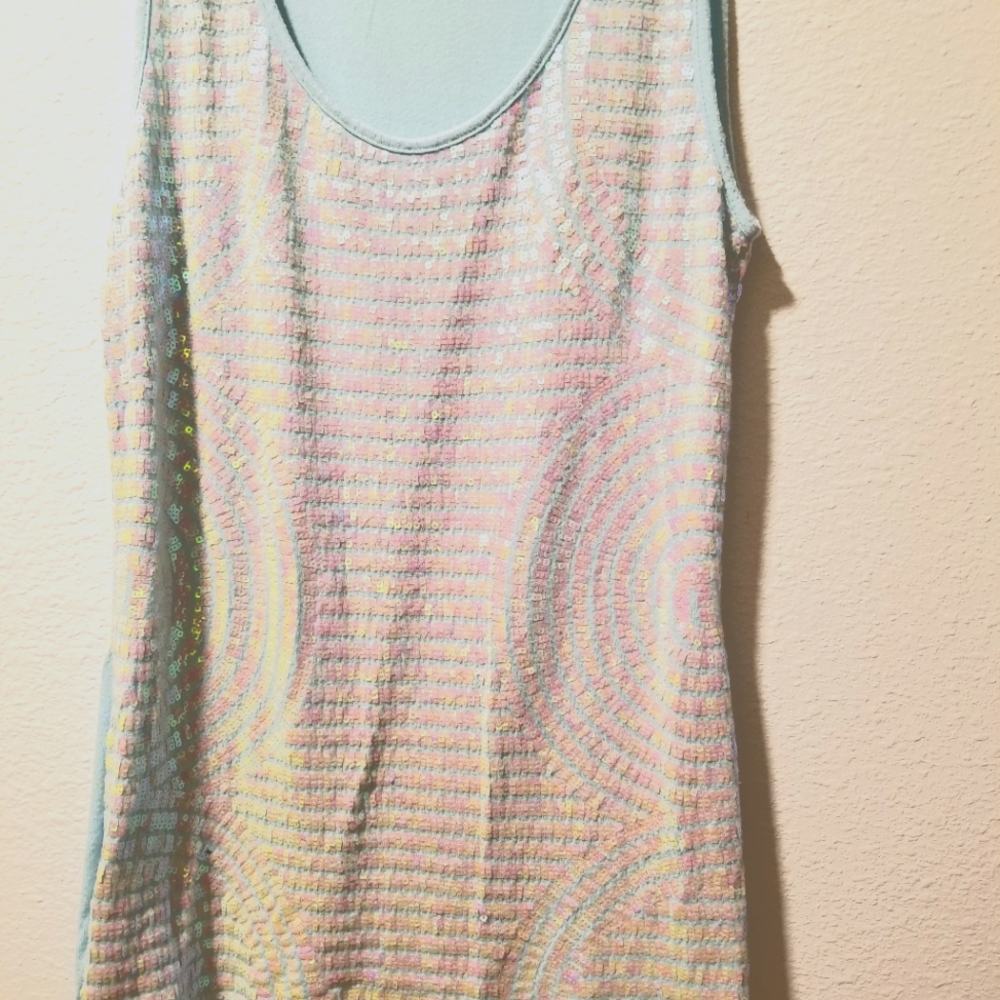 Light Blue Sequence Tank